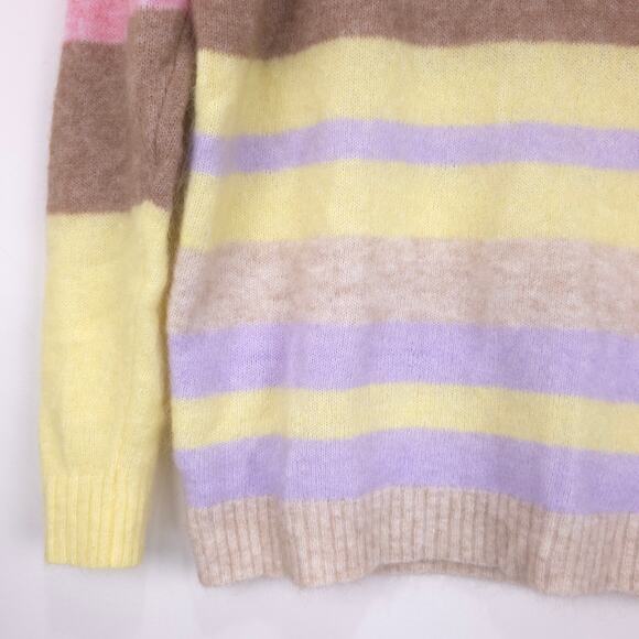 Acne Studios Kalbah Mohair Wool Stripe Longline Oversized Sweater, Size XXS, EUC - Picture 9 of 16